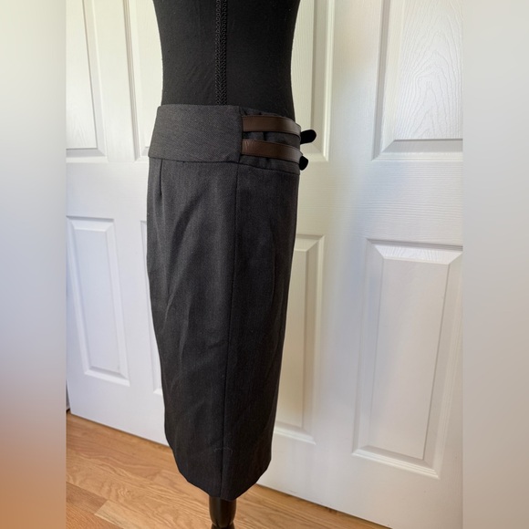 Ralph Lauren straight Grey Belted Women's Skirt - Picture 5 of 10